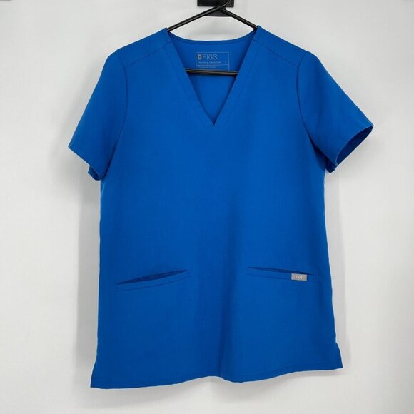 Figs Technical‎ Collection Blue Scrub Top S - Picture 1 of 5